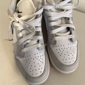 Jordan Kids Sneakers White and Light Gray
